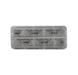 CARVEDILOL Sandoz cpr 25 mg 100 pce