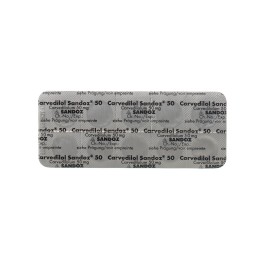 CARVEDILOL Sandoz cpr 50 mg 100 pce