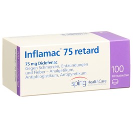 INFLAMAC retard cpr pell ret 75 mg 100 pce
