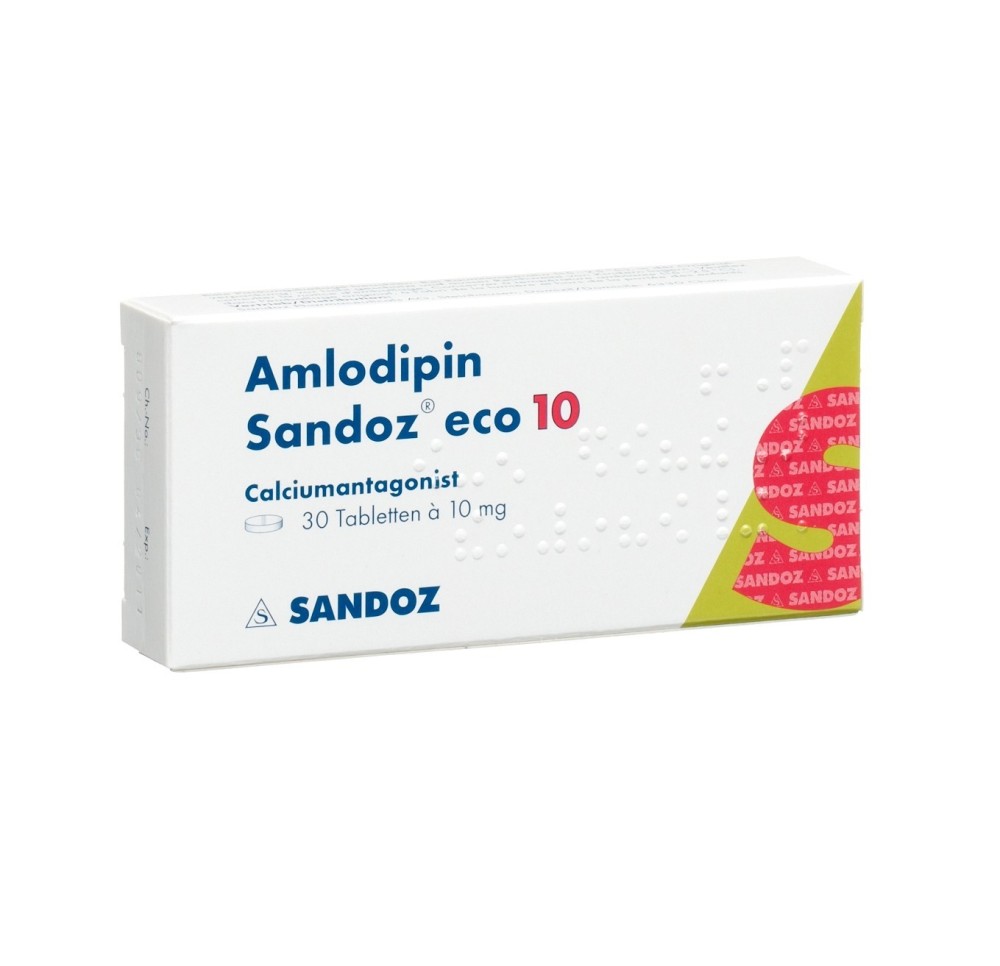 AMLODIPINE Sandoz eco cpr 10 mg 30 pce AMLODIPINE Sandoz eco cpr 10 mg 30 pce
