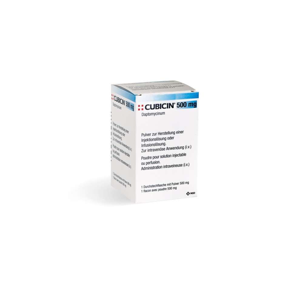 CUBICIN subst sèche 500 mg flac CUBICIN subst sèche 500 mg flac