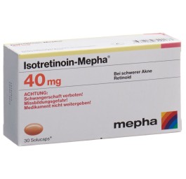 ISOTRETINOIN Mepha caps moll 40 mg 30 pce
