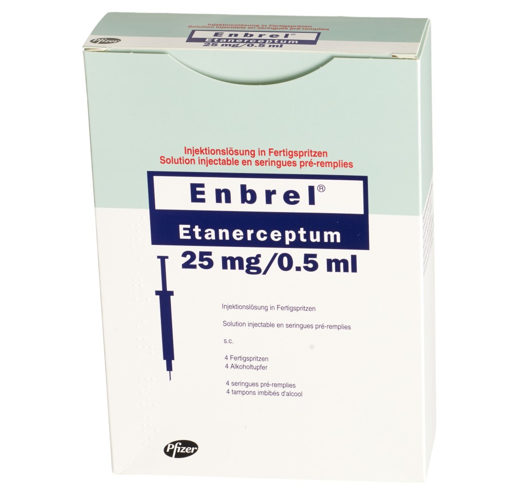 ENBREL sol inj 25 mg/0.5ml 4 ser pré 0.5 ml