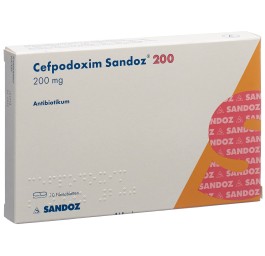 CEFPODOXIME Sandoz cpr pell 200 mg 10 pce