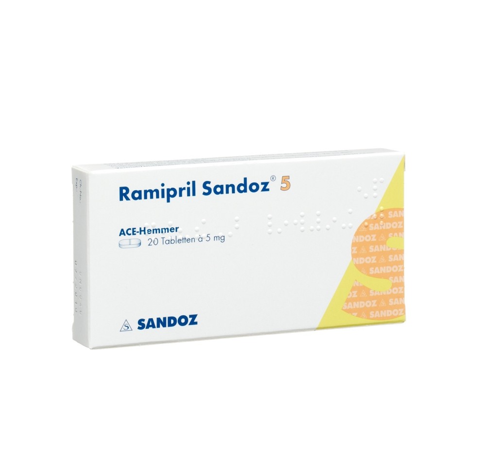 RAMIPRIL Sandoz cpr 5 mg 20 pce RAMIPRIL Sandoz cpr 5 mg 20 pce