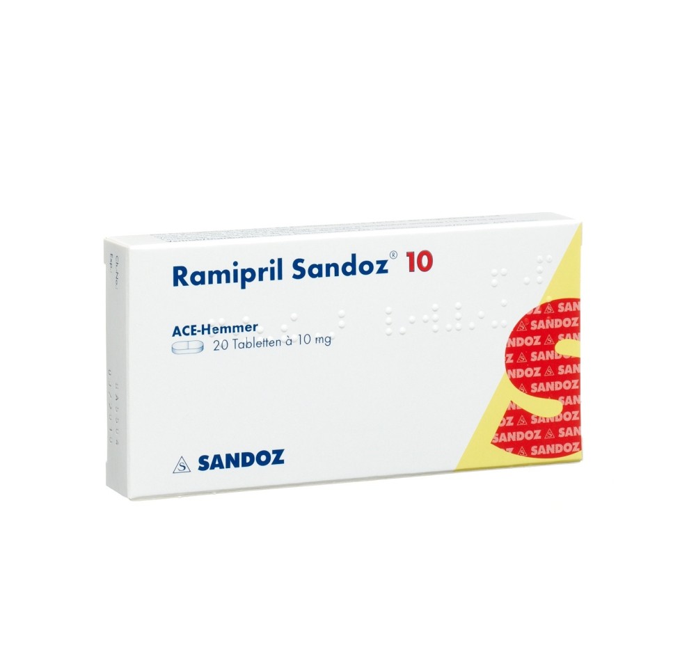 RAMIPRIL Sandoz cpr 10 mg 20 pce RAMIPRIL Sandoz cpr 10 mg 20 pce