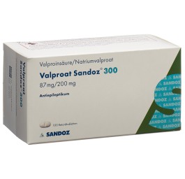VALPROAT Sandoz cpr ret 300 mg 100 pce