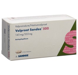 VALPROAT Sandoz cpr ret 500 mg 60 pce