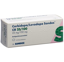 CARBIDO/LEVODO Sandoz CR cpr ret 25/100mg 100 pce