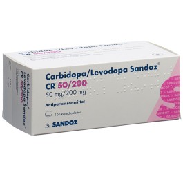 CARBIDO/LEVODO Sandoz CR cpr ret 50/200mg 100 pce