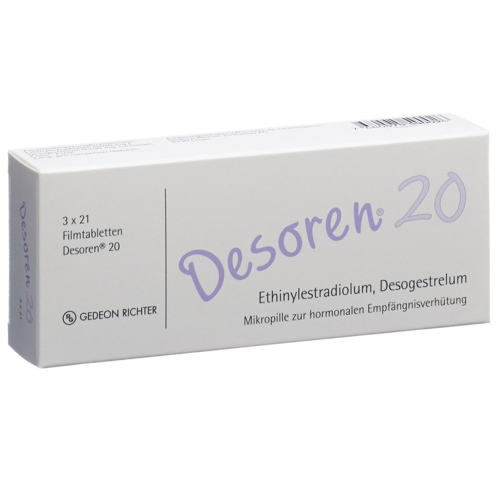 DESOREN 20 cpr pell 3 x 21 pce DESOREN 20 cpr pell 3 x 21 pce