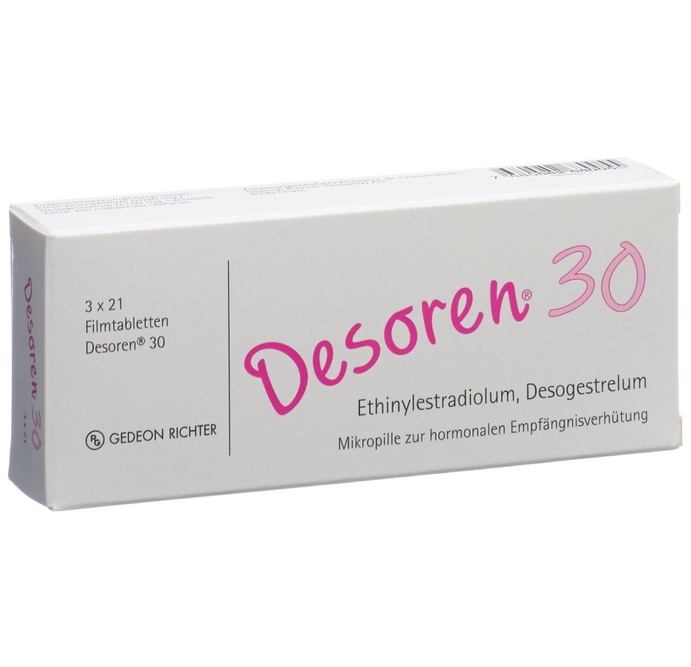 DESOREN 30 cpr pell 3 x 21 pce DESOREN 30 cpr pell 3 x 21 pce
