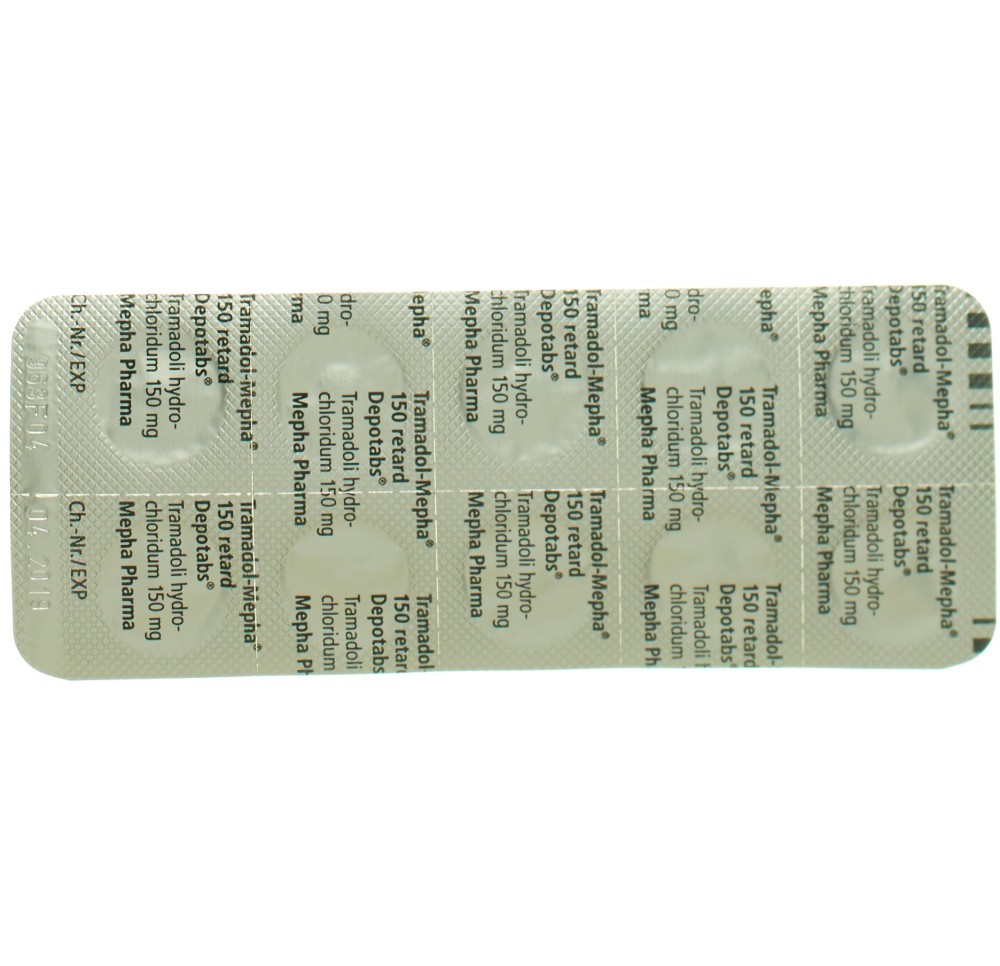 TRAMADOL Mepha retard cpr ret 150 mg 30 pce TRAMADOL Mepha retard cpr ret 150 mg 30 pce