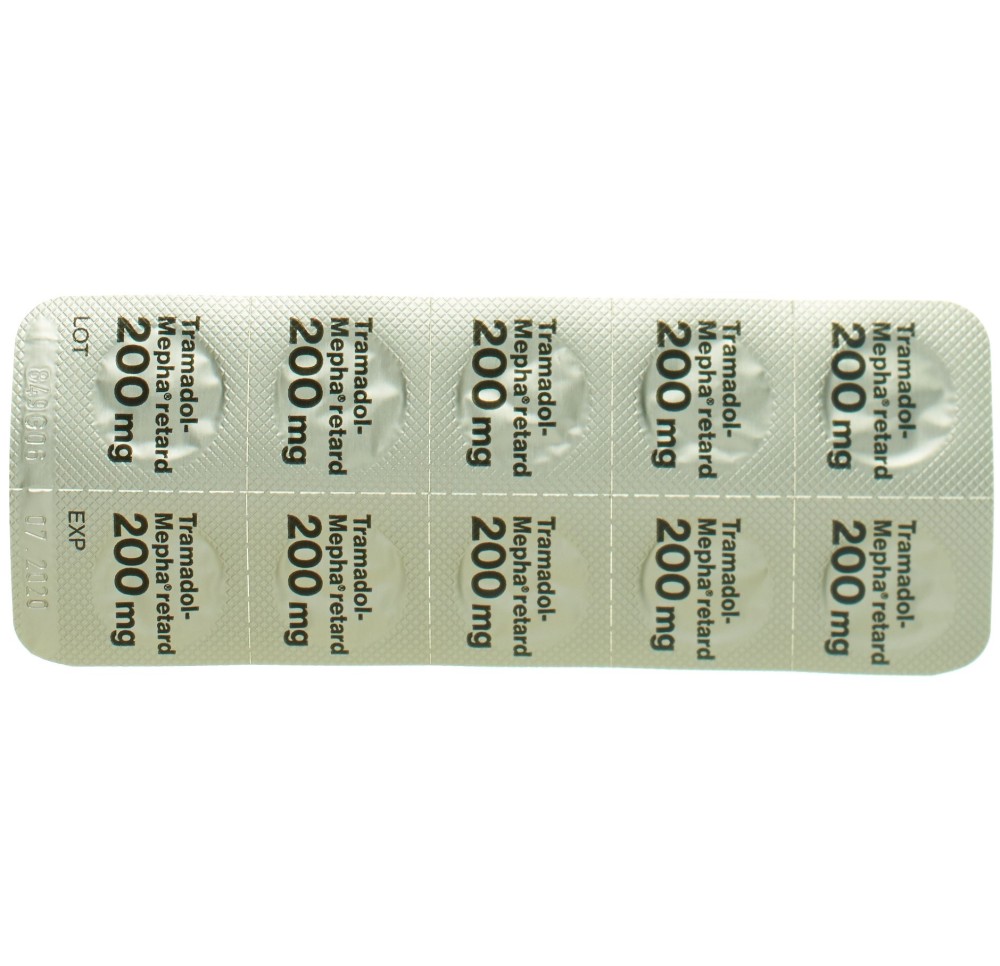 TRAMADOL Mepha retard cpr ret 200 mg 50 pce