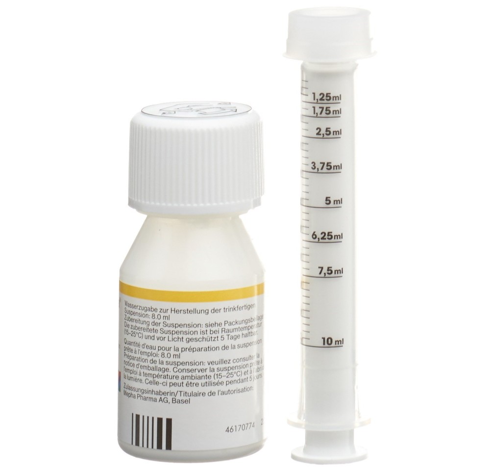 AZITHROMYCIN Mepha pdr 200 mg/5ml p susp 30 ml AZITHROMYCIN Mepha pdr 200 mg/5ml p susp 30 ml
