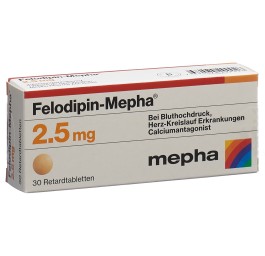 FELODIPIN Mepha cpr ret 2.5 mg 30 pce