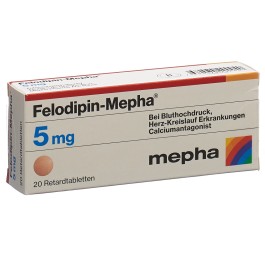 FELODIPIN Mepha cpr ret 5 mg 20 pce