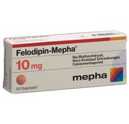 FELODIPIN Mepha cpr ret 10 mg 20 pce