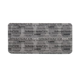 CO-RAMIPRIL Sandoz cpr 5/25 100 pce