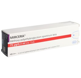 MIRCERA sol inj 75 mcg/0.3 ml ser pré
