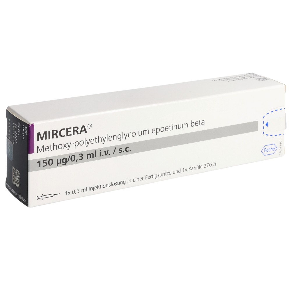 MIRCERA sol inj 150 mcg/0.3 ml ser pré MIRCERA sol inj 150 mcg/0.3 ml ser pré