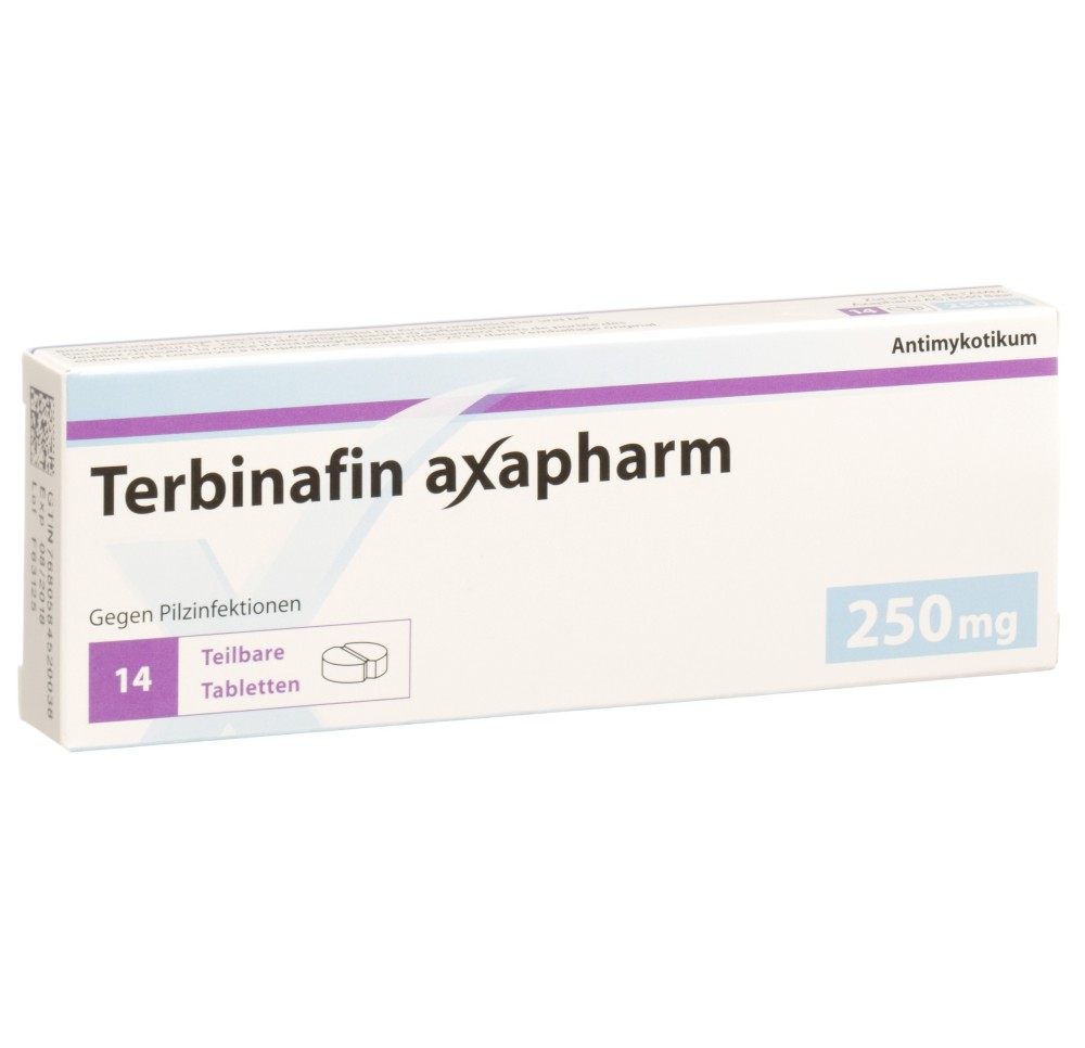 TERBINAFINE Axapharm cpr 250 mg 14 pce TERBINAFINE Axapharm cpr 250 mg 14 pce