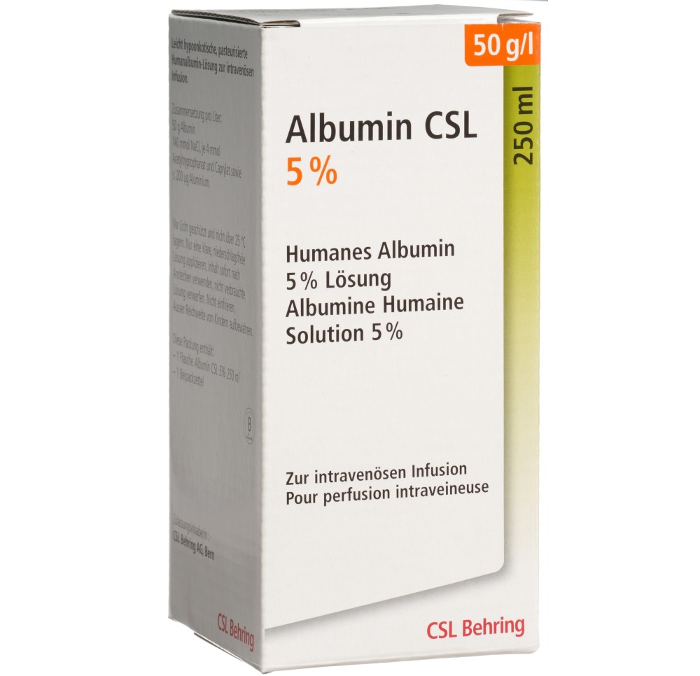 ALBUMIN CSL sol perf 5 % 250ml ALBUMIN CSL sol perf 5 % 250ml
