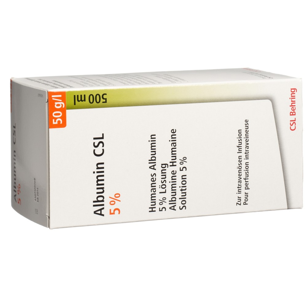 ALBUMIN CSL sol perf 5 % 500ml ALBUMIN CSL sol perf 5 % 500ml
