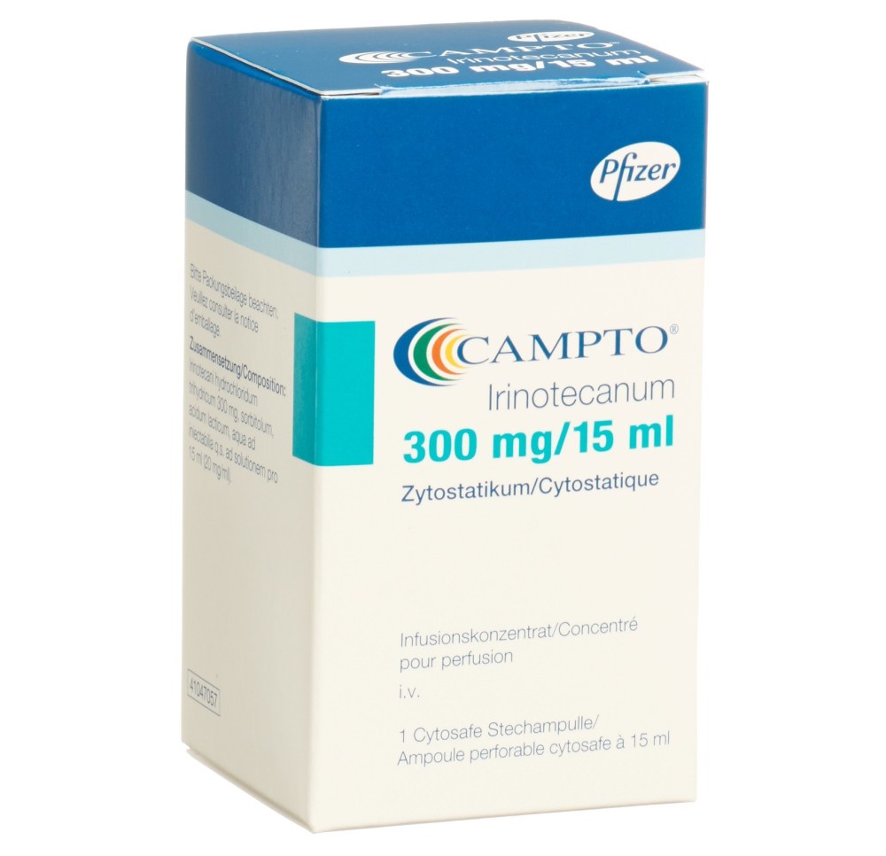 CAMPTO conc perf 300 mg/15ml Cytosafe 15 ml CAMPTO conc perf 300 mg/15ml Cytosafe 15 ml