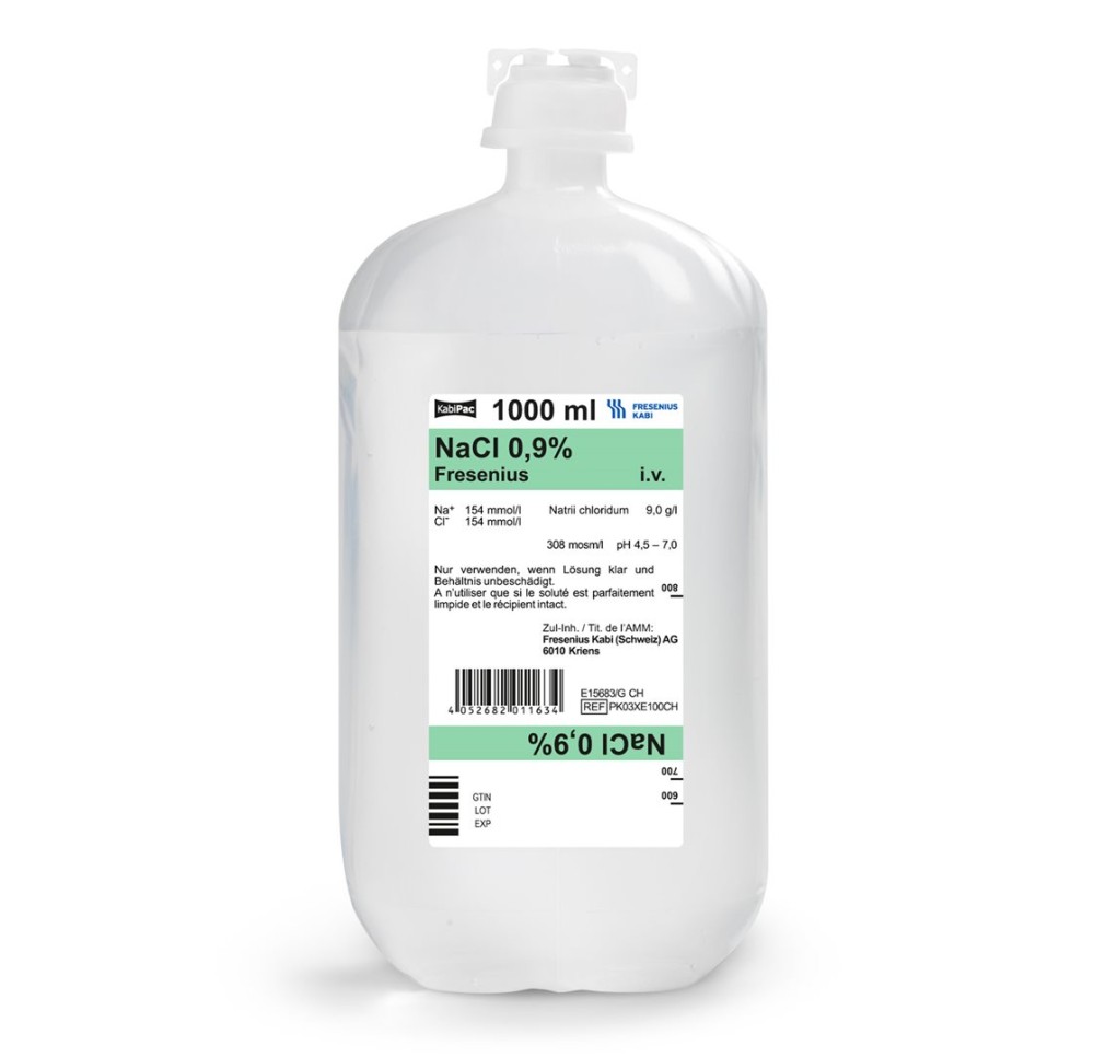 NACL Fresenius 0.9 % 1000ml KabiPac 10 pce NACL Fresenius 0.9 % 1000ml KabiPac 10 pce