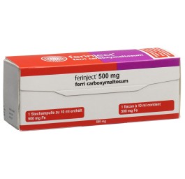 FERINJECT prép inj perf 500 mg/10ml 5 x 10 ml