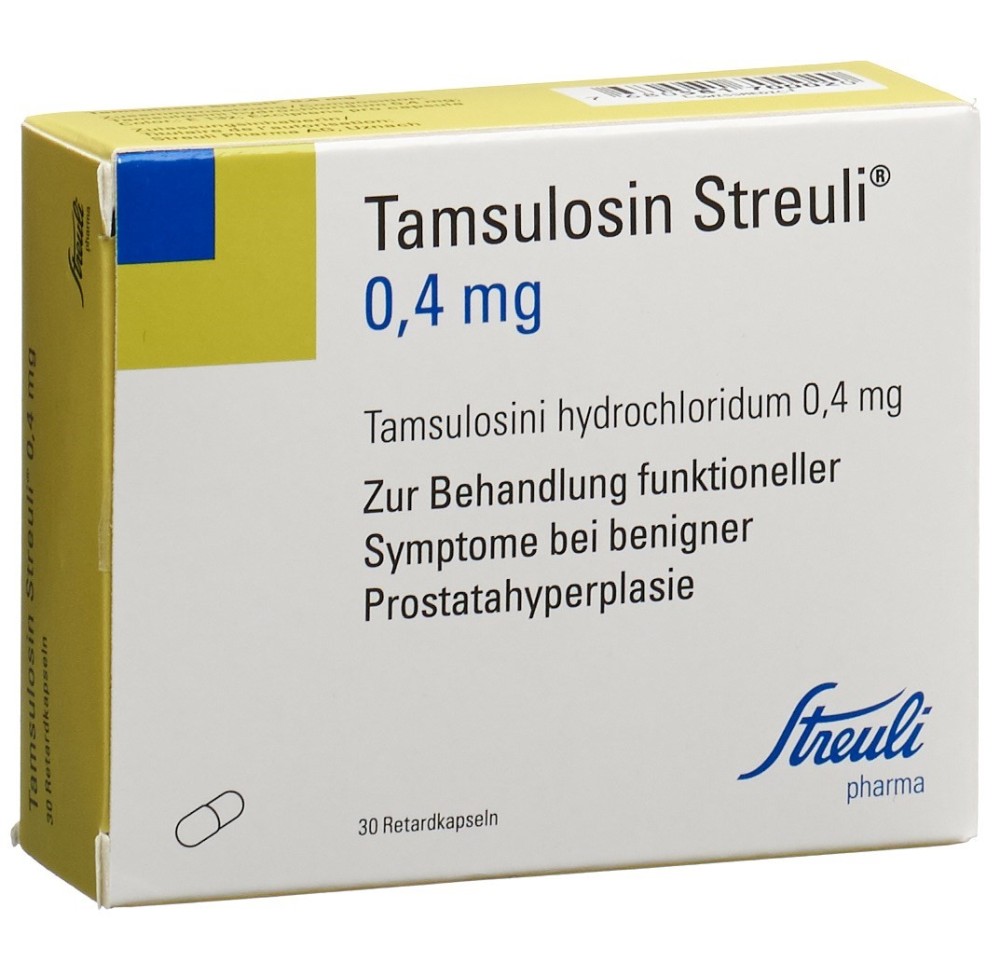 TAMSULOSINE Streuli caps ret 0.4 mg 30 pce TAMSULOSINE Streuli caps ret 0.4 mg 30 pce