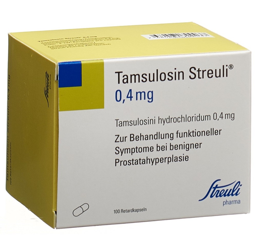 TAMSULOSINE Streuli caps ret 0.4 mg 100 pce TAMSULOSINE Streuli caps ret 0.4 mg 100 pce