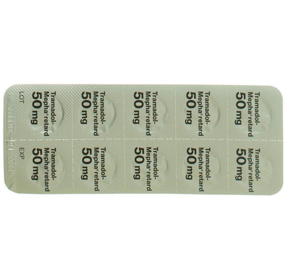 TRAMADOL Mepha retard cpr ret 50 mg 50 pce TRAMADOL Mepha retard cpr ret 50 mg 50 pce