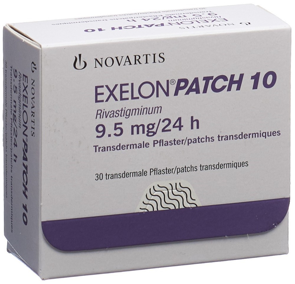 EXELON Patch 10 patch mat 9.5 mg/24h 30 pce EXELON Patch 10 patch mat 9.5 mg/24h 30 pce