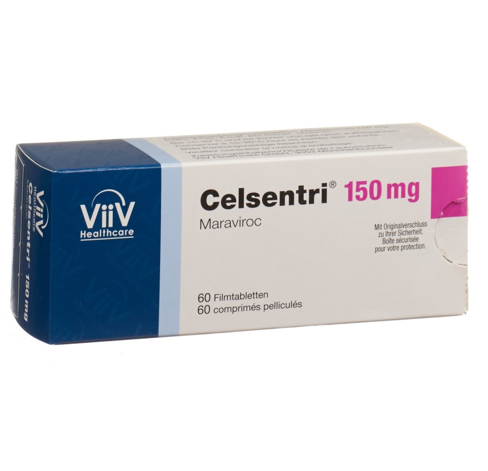 CELSENTRI cpr pell 150 mg 60 pce CELSENTRI cpr pell 150 mg 60 pce