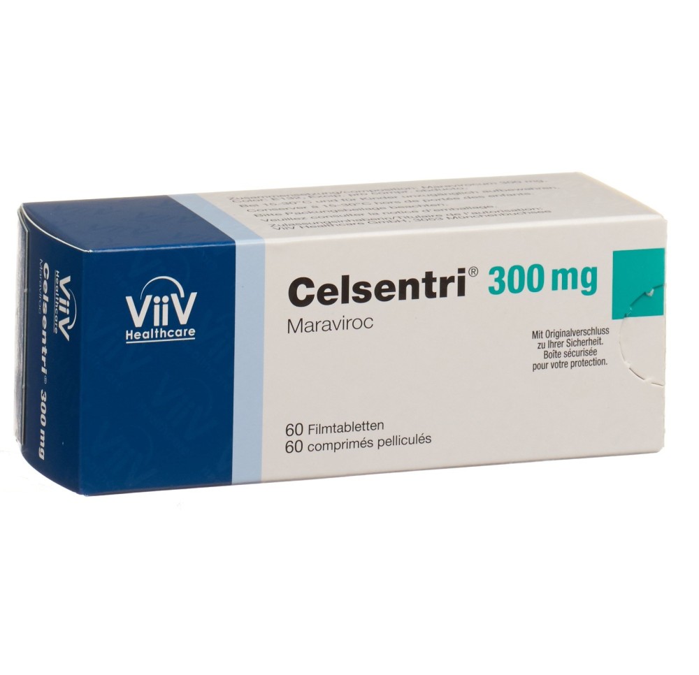 CELSENTRI cpr pell 300 mg 60 pce CELSENTRI cpr pell 300 mg 60 pce