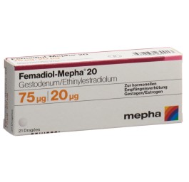 FEMADIOL Mepha 20 drag 21 pce