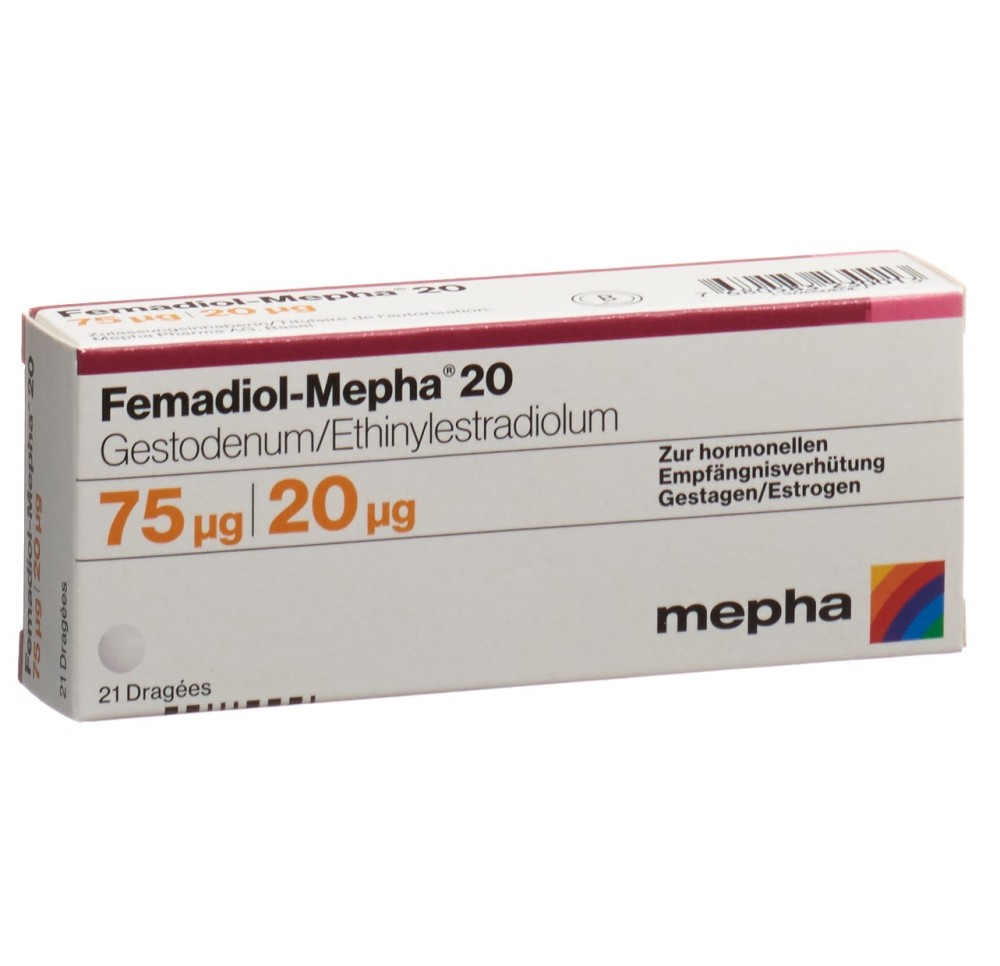 FEMADIOL Mepha 20 drag 21 pce FEMADIOL Mepha 20 drag 21 pce