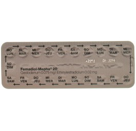 FEMADIOL Mepha 20 drag 3 x 21 pce