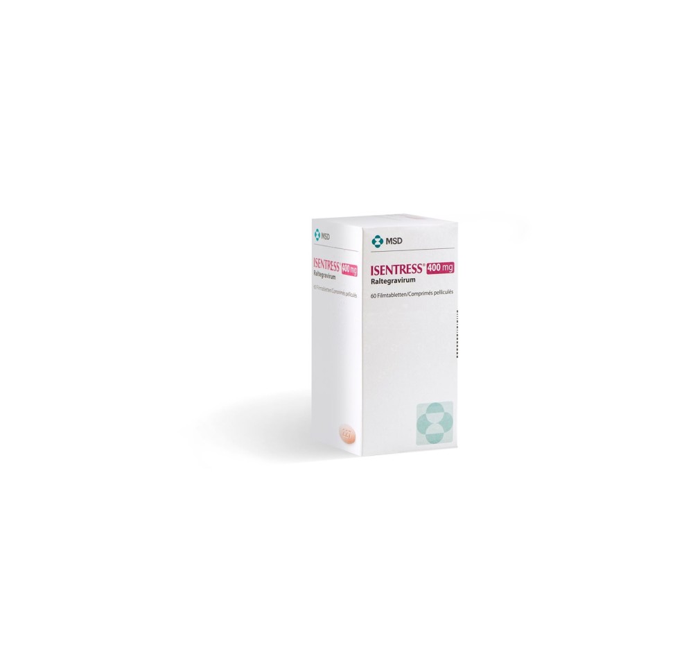 ISENTRESS cpr pell 400 mg bte 60 pce ISENTRESS cpr pell 400 mg bte 60 pce