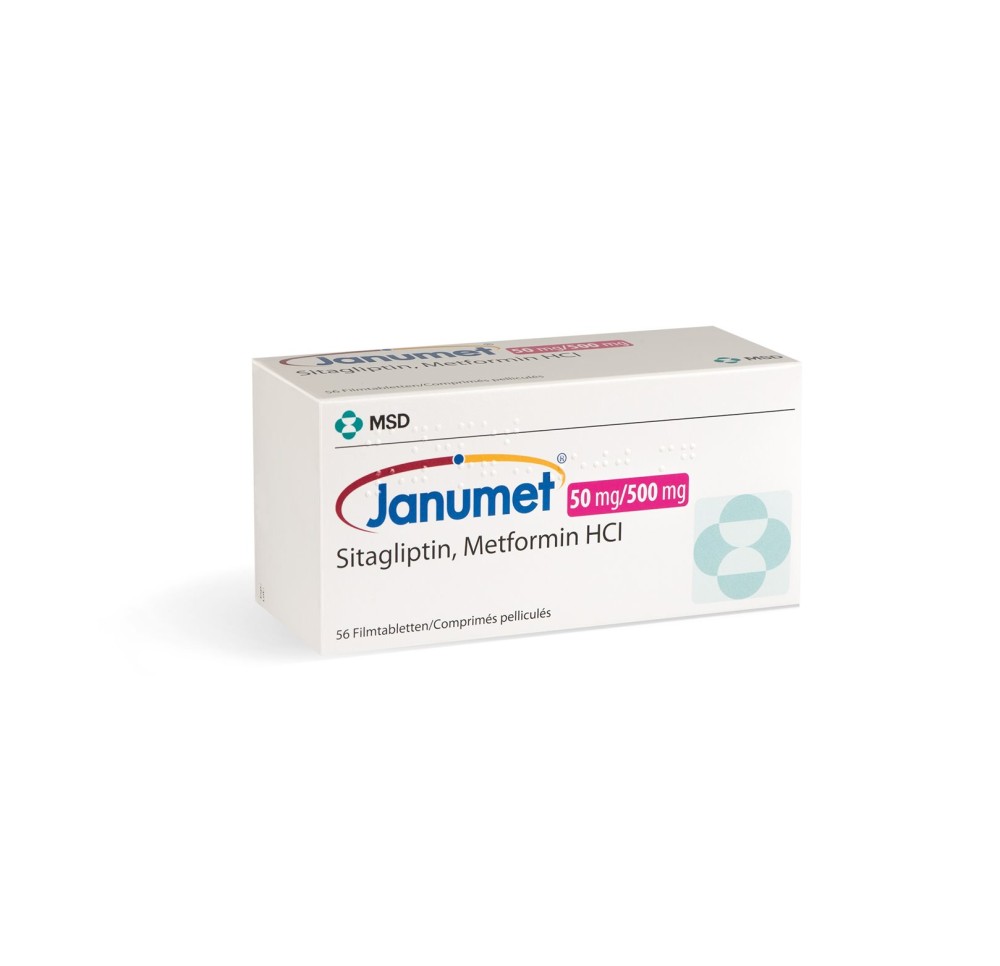 JANUMET cpr pell 50/500 mg 56 pce