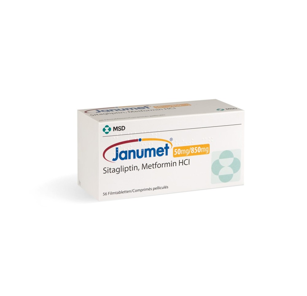 JANUMET cpr pell 50/850 mg 56 pce