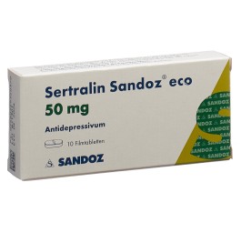 SERTRALINE Sandoz eco cpr pell 50 mg 10 pce