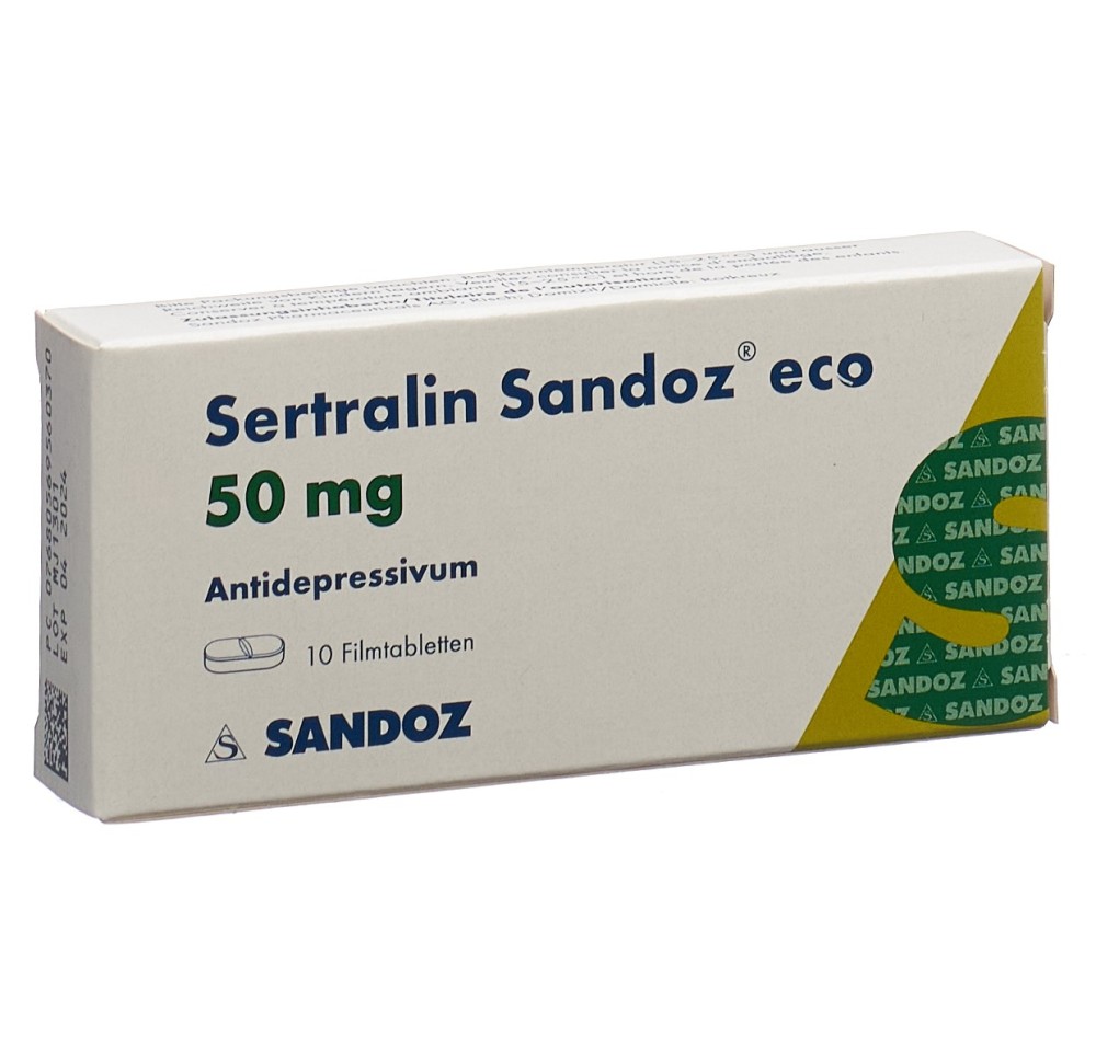 SERTRALINE Sandoz eco cpr pell 50 mg 10 pce SERTRALINE Sandoz eco cpr pell 50 mg 10 pce