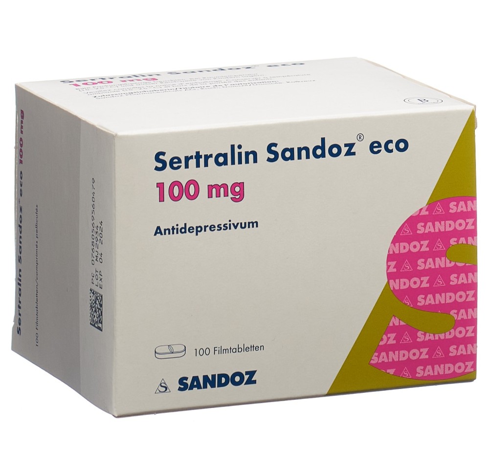 SERTRALINE Sandoz eco cpr pell 100 mg 100 pce SERTRALINE Sandoz eco cpr pell 100 mg 100 pce