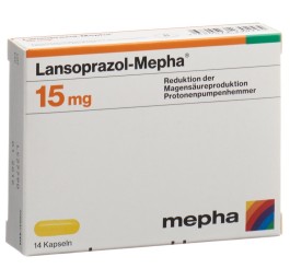 LANSOPRAZOL Mepha caps 15 mg 14 pce