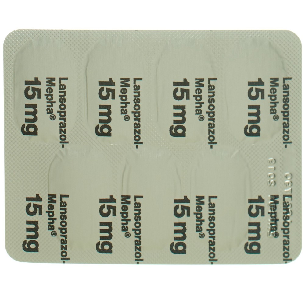 LANSOPRAZOL Mepha caps 15 mg 112 pce LANSOPRAZOL Mepha caps 15 mg 112 pce