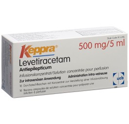 KEPPRA conc perf 500 mg/5ml 10 flac 5 ml