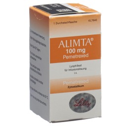 ALIMTA subst sèche 100 mg pour sol perf flac